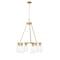 Z-Lite Titus 6 Light Chandelier, 26in. W x 24.5in. H, Modern Gold 826-6MGLD - alternate 7